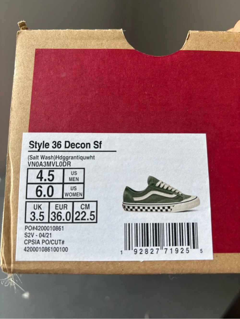 Vans Green Canvas Old Skool Sneakers with White Stripe and Checkerboard Midsole